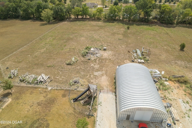 bird's eye view featuring a rural view