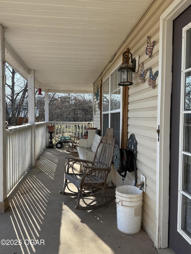 view of patio / terrace featuring a porch