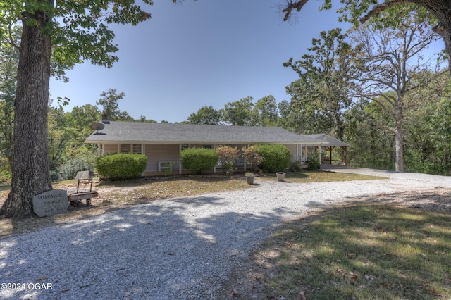 view of ranch-style house