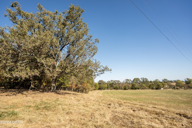 view of landscape featuring a rural view