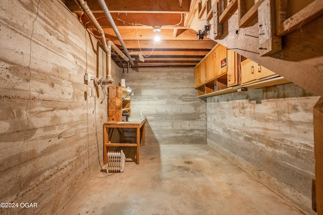 view of basement