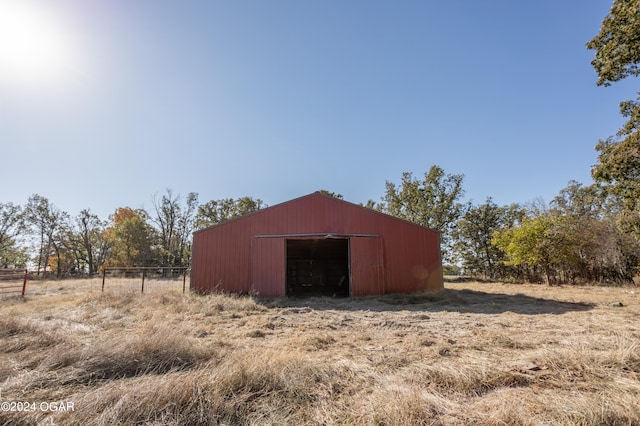 view of outdoor structure