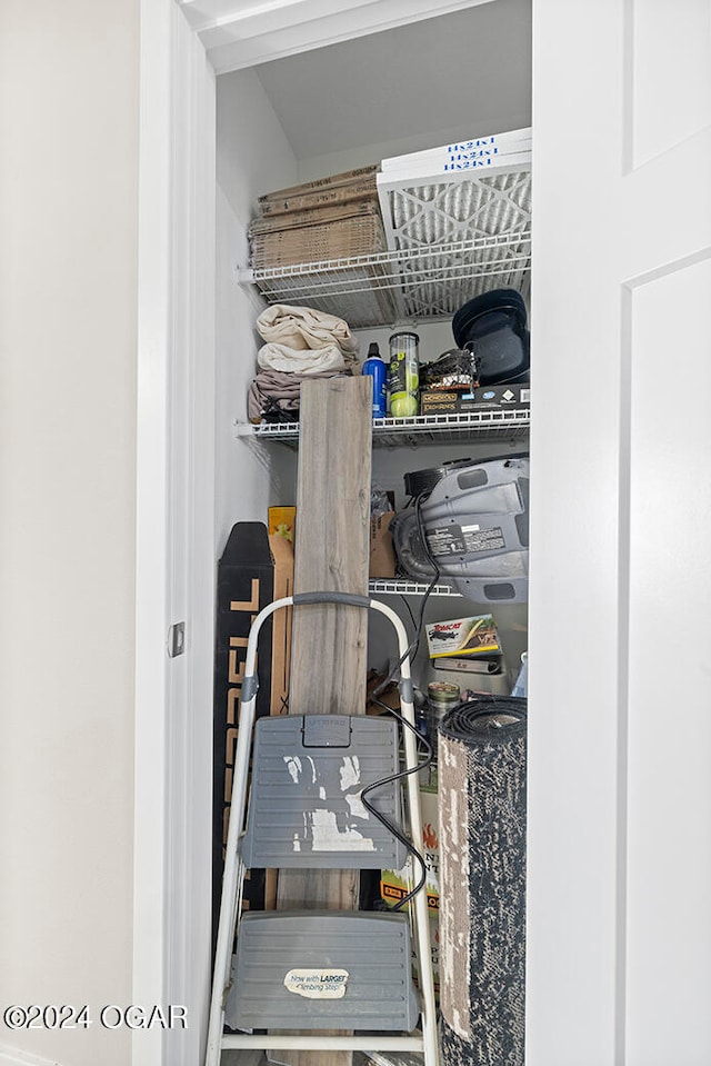 view of closet