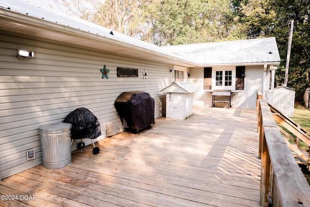 2652 S Farm Rd 51, Republic, MO 65738 - wooden deck with grilling area
