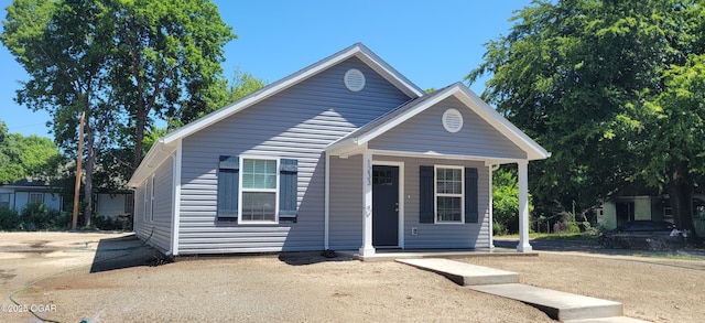 view of front of home featuring a porch