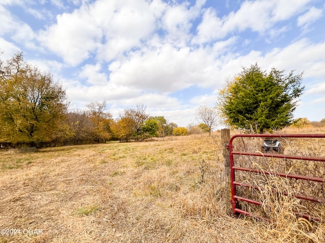 exterior space featuring a rural view