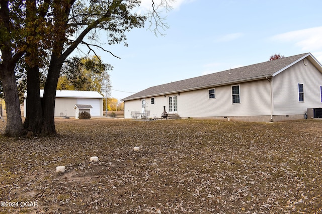 view of back of property