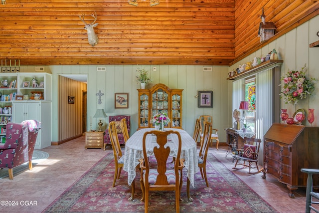 view of dining area