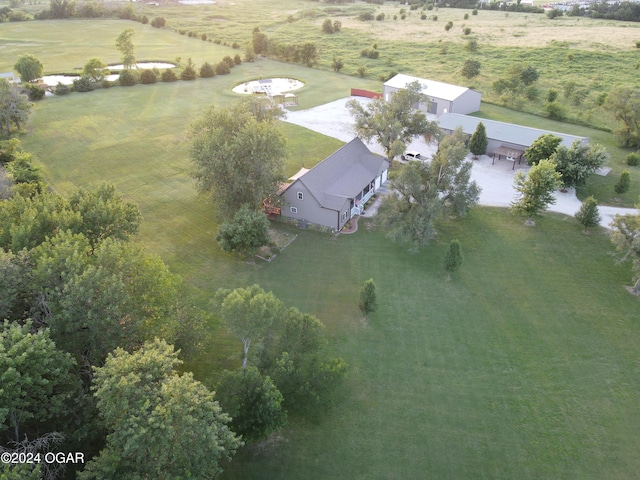 bird's eye view featuring a rural view