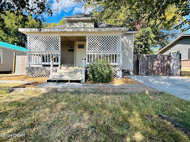 view of bungalow-style home