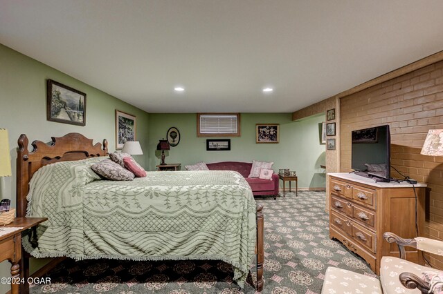 114 W F St, Joplin, MO 64801 - carpeted bedroom featuring recessed lighting
