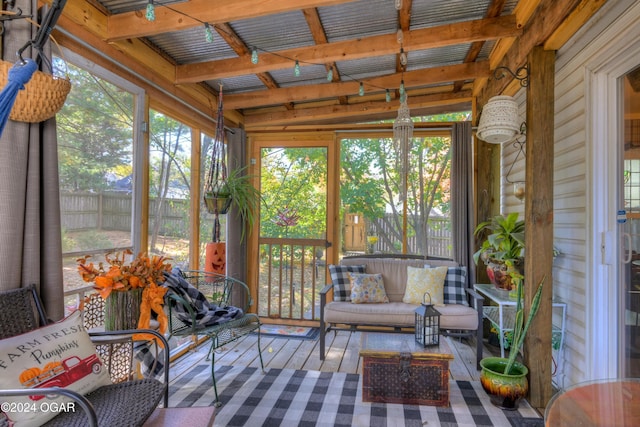 view of sunroom / solarium