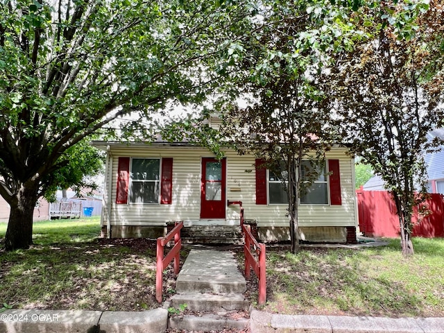 view of front of home