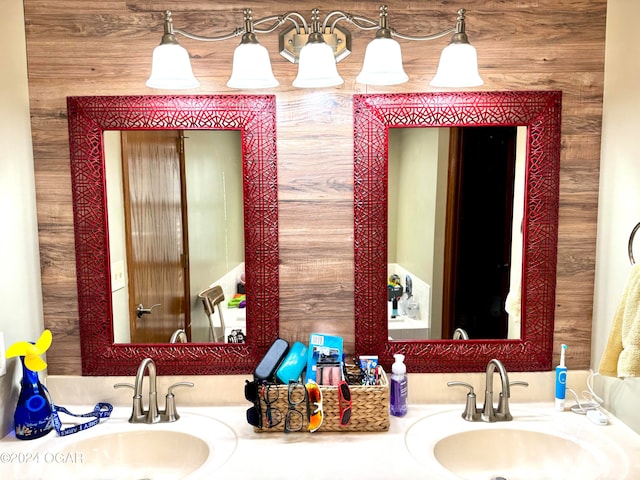 bathroom featuring vanity