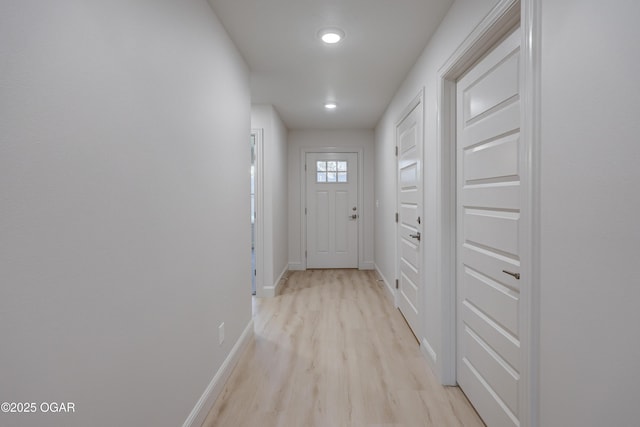 entryway featuring light hardwood / wood-style flooring