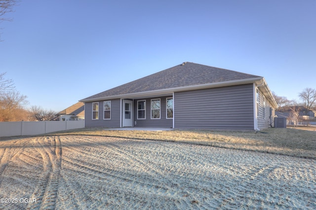 view of rear view of property