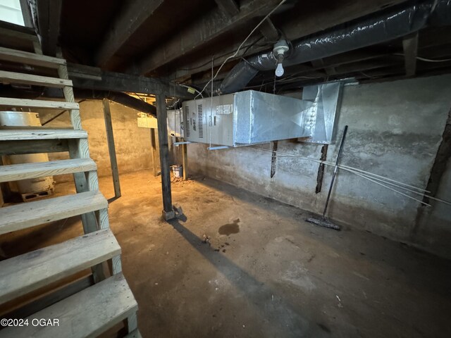 view of basement