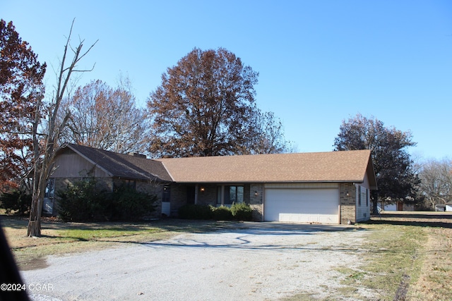 ranch-style house with a garage