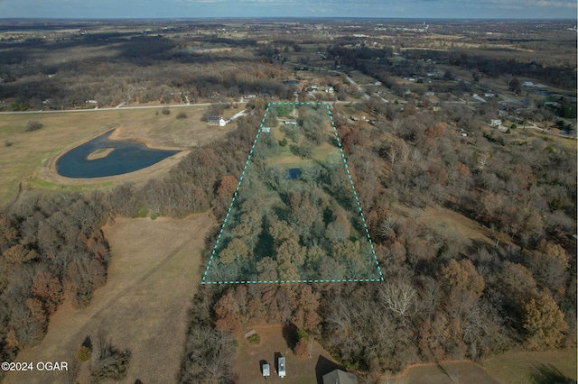 bird's eye view featuring a rural view