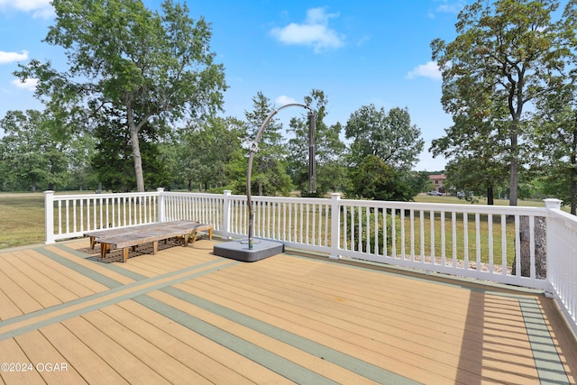 view of wooden terrace