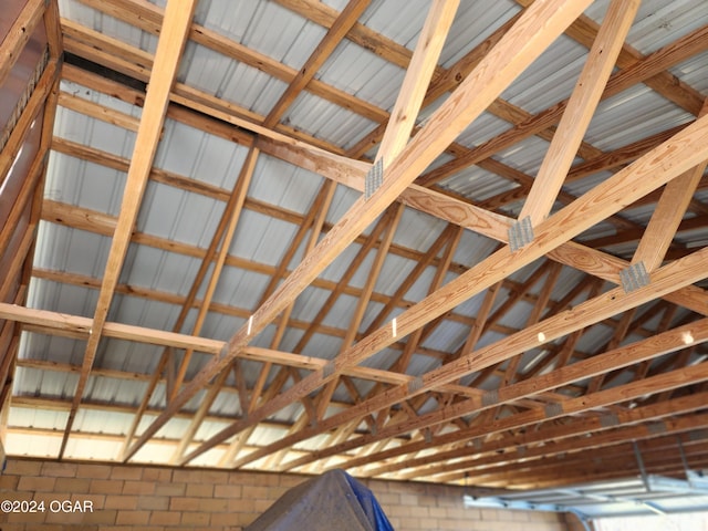 118 S Oak St, Mulberry, KS 66756 - view of unfinished attic