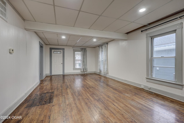 empty room featuring hardwood / wood-style floors