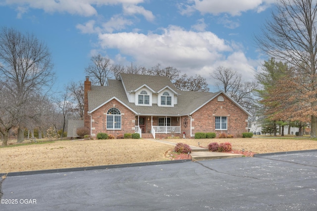 view of front of home with a porch