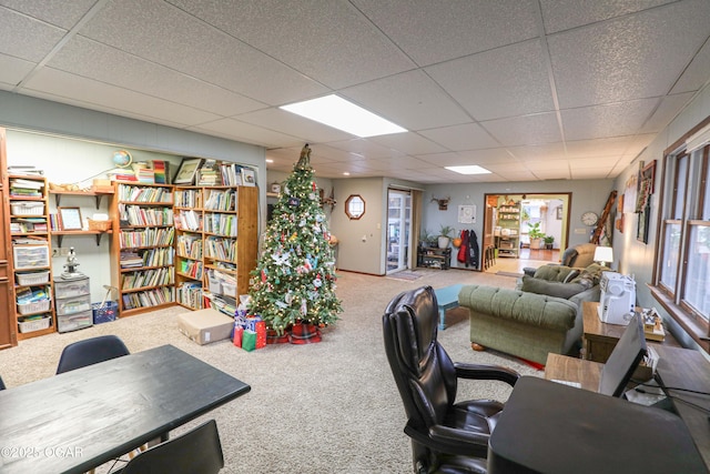 202 Arbor Dr, Lamar, MO 64759 - carpeted office featuring a drop ceiling
