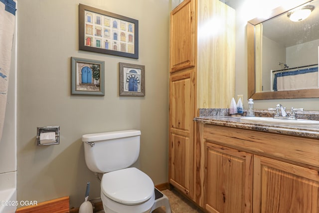 202 Arbor Dr, Lamar, MO 64759 - bathroom with vanity, toilet, and walk in shower