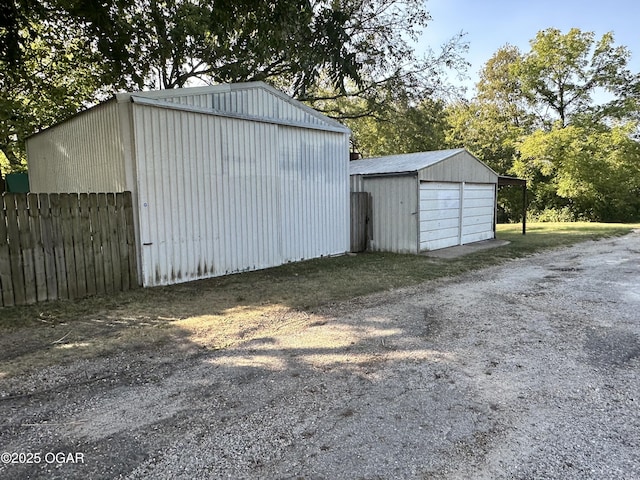 view of outbuilding