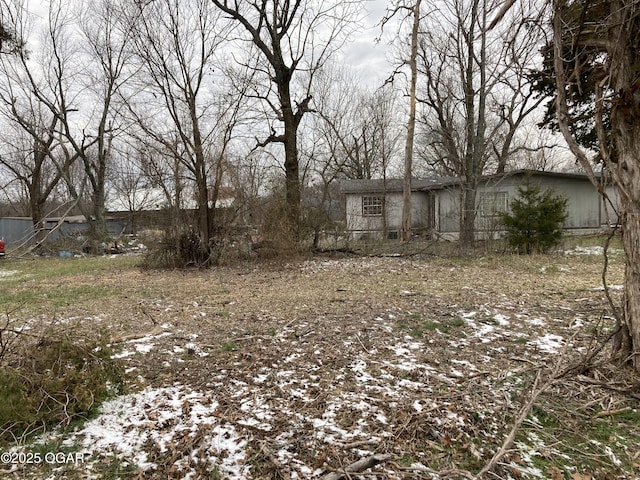 view of snowy yard