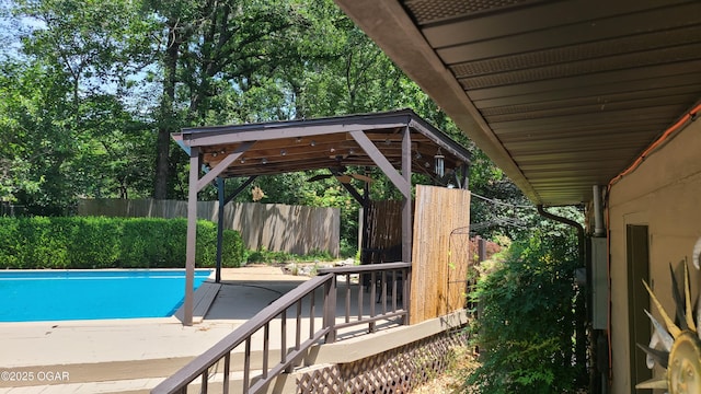 2007 E 47th St, Joplin, MO 64804 - view of swimming pool with a gazebo and a patio