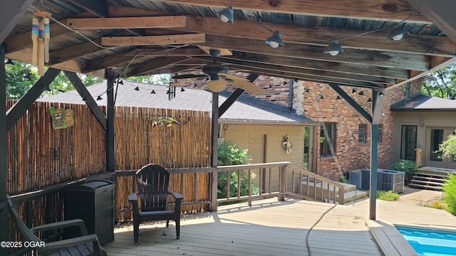 2007 E 47th St, Joplin, MO 64804 - view of wooden deck