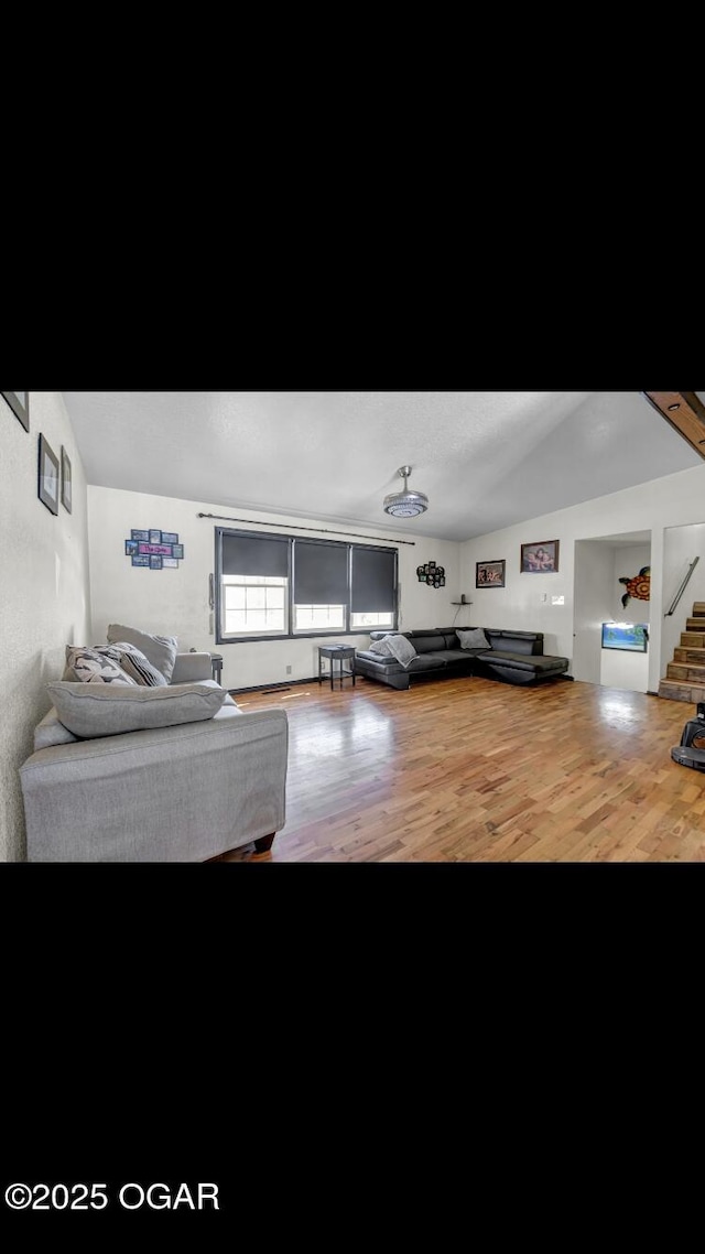 living room featuring hardwood / wood-style flooring