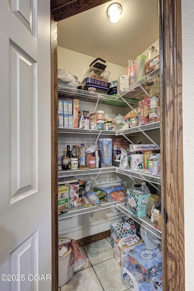 view of pantry