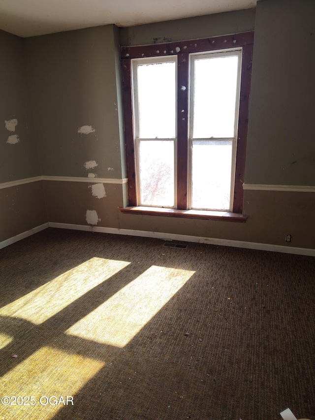 empty room with carpet floors and plenty of natural light