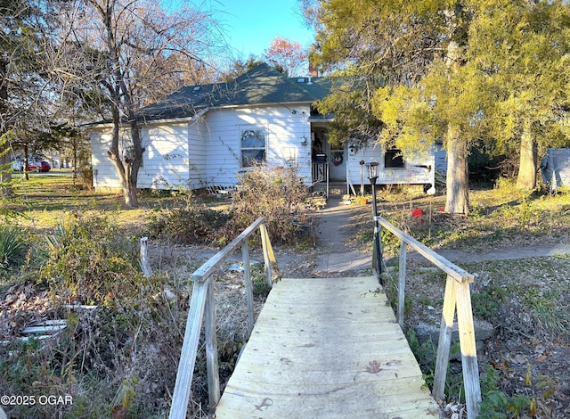 view of rear view of property