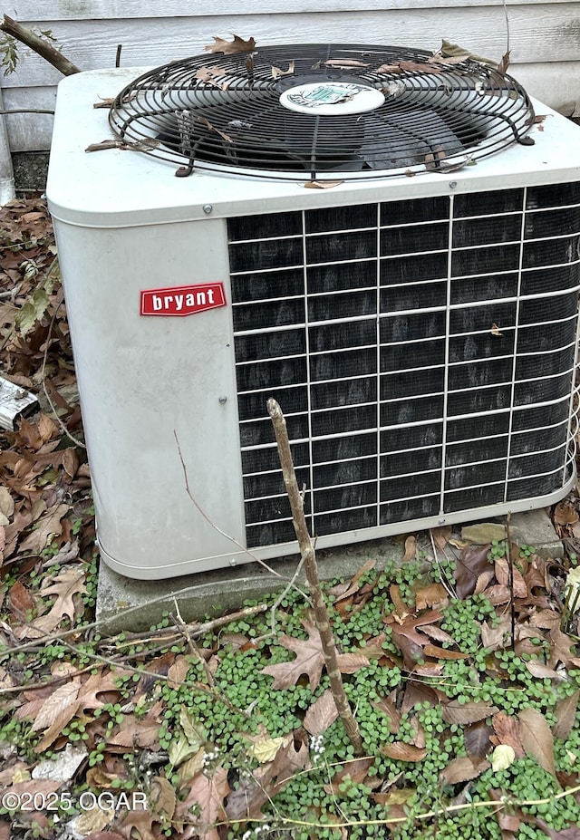 exterior details with central AC unit