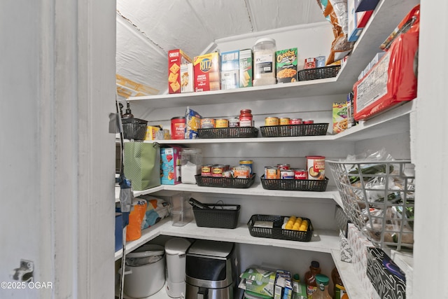 view of pantry