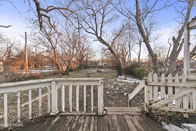 view of wooden terrace