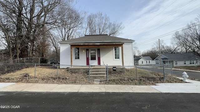 bungalow-style home with covered porch