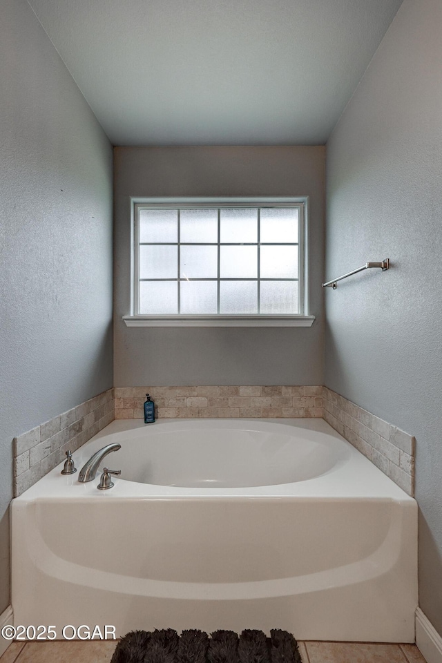 bathroom with a bathing tub