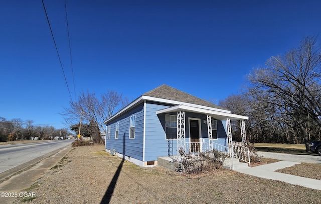 view of bungalow-style home