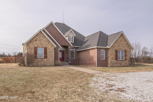 view of front property with a front yard