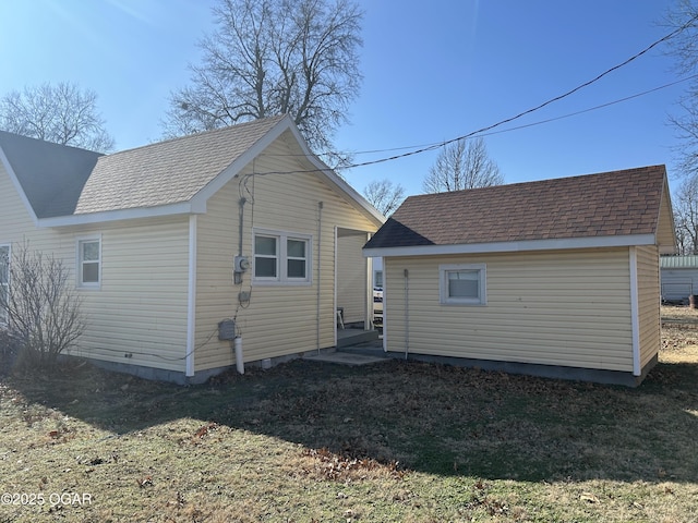 view of rear view of property