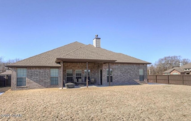 back of house featuring a patio