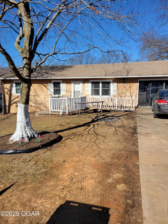 view of ranch-style house