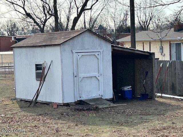 view of outdoor structure