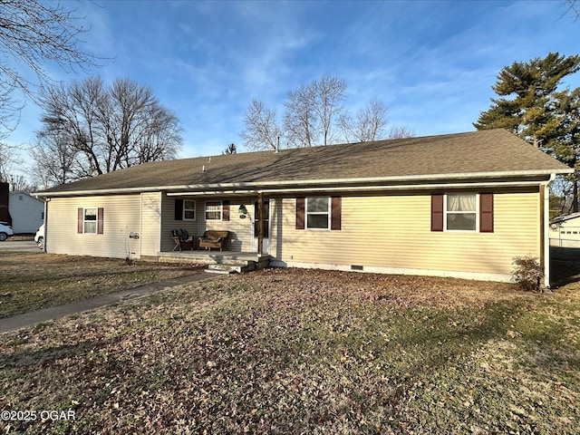 view of back of property