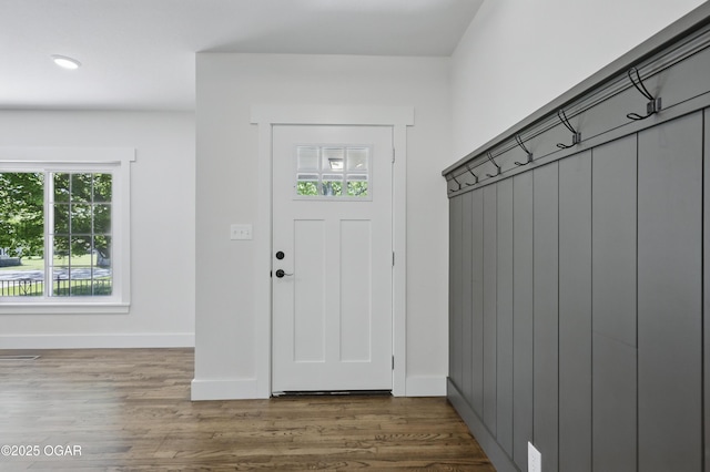 540 E 4th St, Baxter Springs, KS 66713 - mudroom with wood finished floors, baseboards, and recessed lighting
